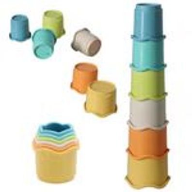 Stapelturm Stapelbecher Biokunststoff 6 Teile