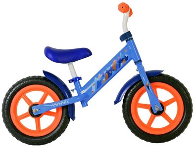Laufrad 12 Zoll aus Metall in Blau, Kinderlaufrad ab 2 Jahren mit verstellbarem Satte