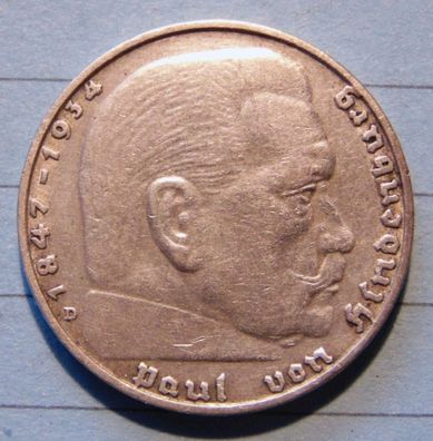 2 Reichsmark 1936 D