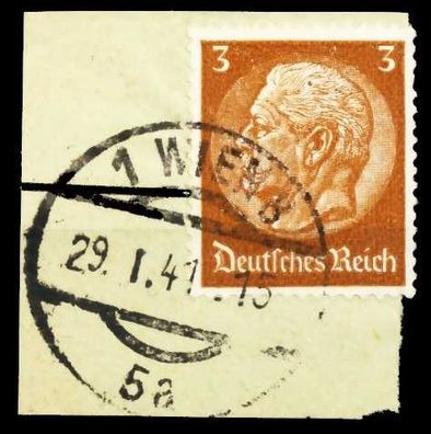 3. REICH 1933 Nr 513 gestempelt Briefstück zentrisch X5DA932