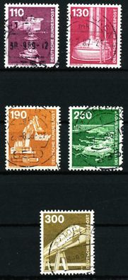 BRD DS Industrie u. Technik Nr 1134-1138 ZENTR- X66C452
