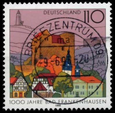 BRD 1998 Nr 1978 zentrisch gestempelt X6C55F6