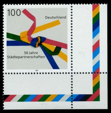 BRD 1997 Nr 1917 postfrisch ECKE-URE X8FBE2A