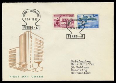 Finnland Nr 621-622 BRIEF FDC X91188E