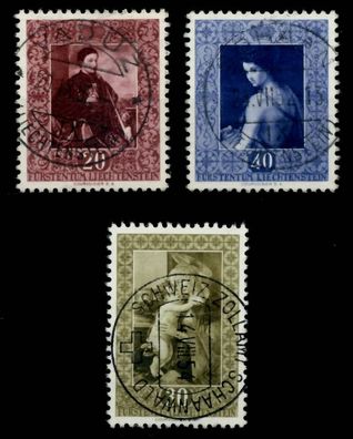 Liechtenstein 1952 Nr 306-308 zentrisch gestempelt X6A8EB6