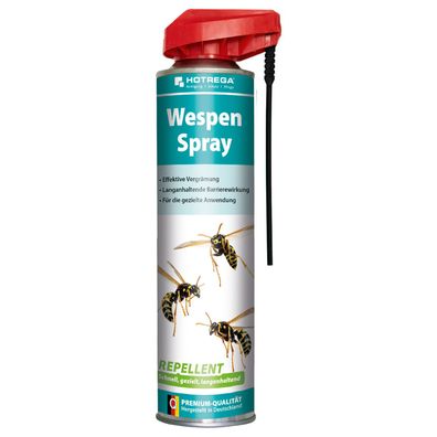 HOTREGA® Wespen-Spray Repellent, 600 ml Spraydose mit Klappkopf