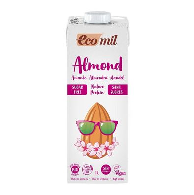 3x EcoMil EcoMil Mandeldrink Zuckerfrei Protein (Zuckergehalt<0,3 g pro 100g) 1l