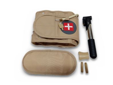 Taitute Dekompressionsgürtel aufblasbar Rückengurt Lendenwirbel 74-124 cm Pumpe
