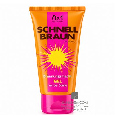 Joveka/ Schnellbraun Gel 150ml/ Solariumkosmetik/ Bräunungslotion