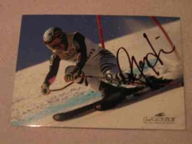 Skirennläuferin Olympiasiegerin Hilde Gerg - handsigniertes Autogramm!!!