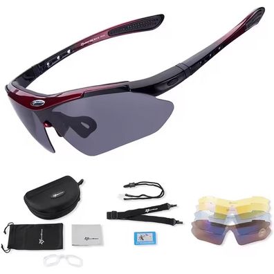 Radbrille Sportsonnenbrille Wechselgläser
