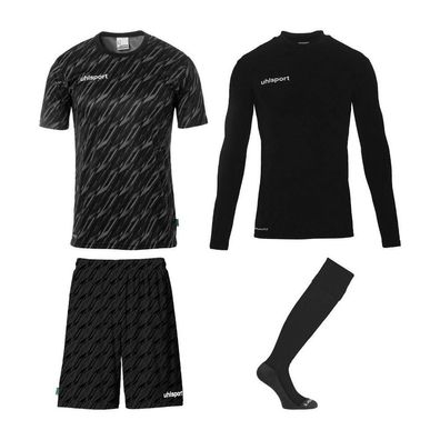 Uhlsport Torwarttrikot Progressive Torwart Set 1005317 Schwarz-XXL