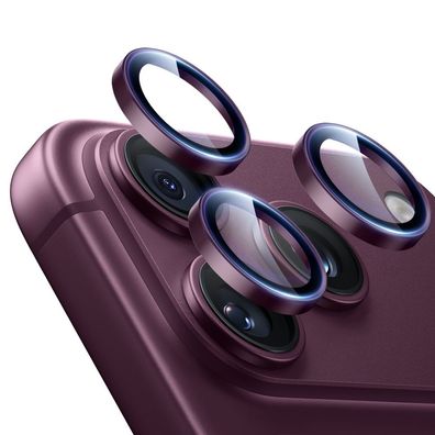 Kameraschutz ESR Armorite für iPhone 18 Pro/18 Pro Max, Hartglas, Burgunderrot