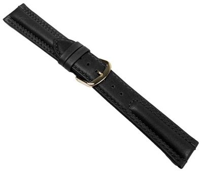 Country Ersatzband Uhrenarmband Kalbsleder schwarz 20673G