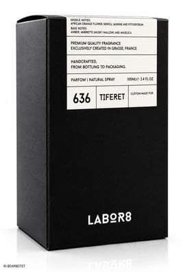 LABOR8 Tiferet 636 Parfum 100 ml Unisex Nischenduft Natural Spray Neu OVP
