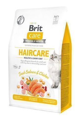 Brit Care Cat Haircare Lachs & Huhn 2kg - Trockenfutter