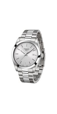Tissot Gentleman Herrenuhr Quarz Edelstahl Silber T127.410.11.031.00