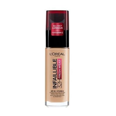 L'Oreal Paris Infallible 32H Frische-Foundation 145 Beige Rose, 30 ml