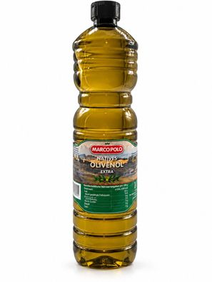 Marco Polo Olivenöl 1 Liter Spanisches Olivenöl extra vergine nativ extra Flasche