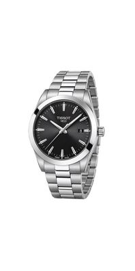 Tissot Gentleman Herrenuhr Quarz Edelstahl Schwarz T127.410.11.051.00