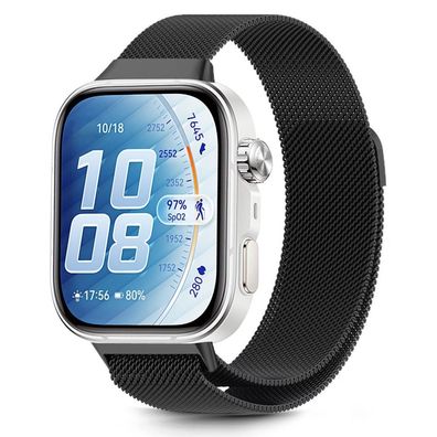 Armband Tech-Protect MilaneseBand für Huawei Watch Fit 3, Edelstahl, Schwarz
