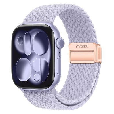 Armband Tech-Protect Nylonmag für Apple Watch 38/40/41 mm Nylon geflochten Lila
