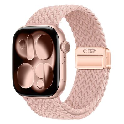 Armband Tech-Protect Nylonmag für Apple Watch 38/40/41 mm Nylon geflochten Pink