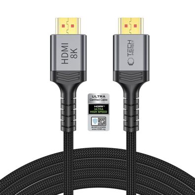 HDMI Kabel Tech-Protect UltraBoost 2.1 8K 60Hz / 4K 120Hz 300 cm schwarz