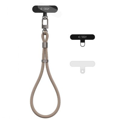 Handyschlaufe Tech-Protect C11S Seil Handgelenkschlaufe 21,5 cm universal Beige