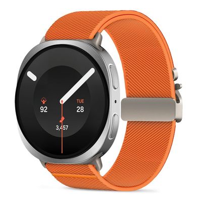 Nylon-Armband Tech-Protect für Samsung Galaxy Watch 40/44/46 mm Orange Metallschnalle