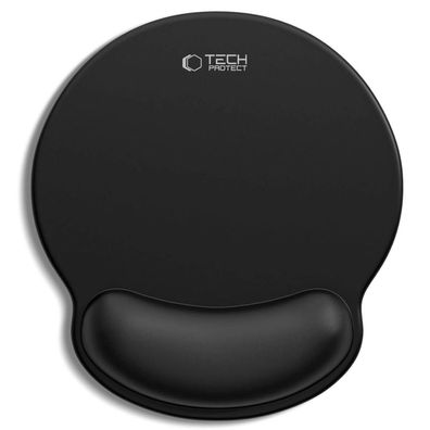 Mauspad Tech-Protect A200 mit Gel Handgelenkauflage 25 x 22,5 cm Schwarz