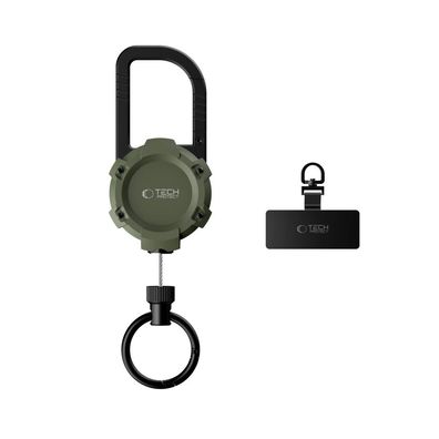 Schlüsselanhänger Tech-Protect ATH03 UrbanLoop Lanyard einziehbar 99 cm Grün