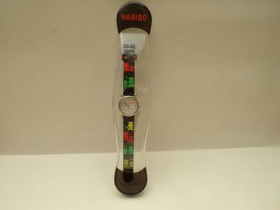 Haribo Quartz Armbanduhr mit Dose US. Pat. Stainless Steel Nickle free