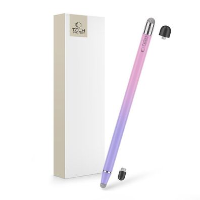 Eingabestift Tech-Protect USP100 mit 4 Spitzen für Tablet und Smartphone Lila
