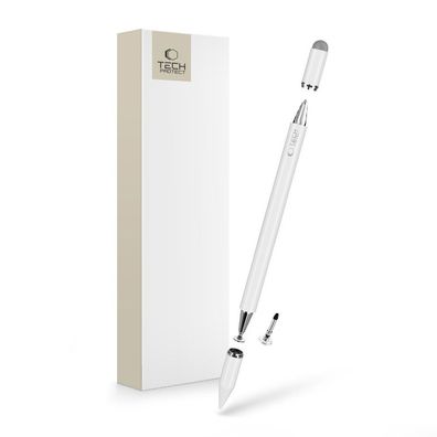 Eingabestift Tech-Protect USP200 3-TIP Stylus passiv Wechselspitzen weiß