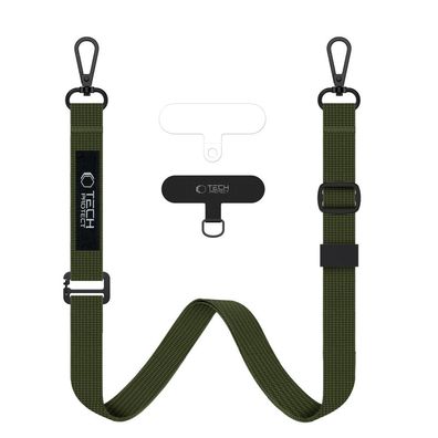 Handyband Tech-Protect C6S 2-in-1, Umhängeband und Handschlaufe, oliv