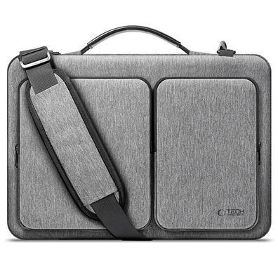 Laptoptasche Tech-Protect Defender Bag 13-14 Zoll mit Schultergurt Grau