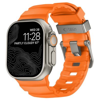 Armband Tech-Protect Motion für Apple Watch 44/45/46/49 mm - TPU, Orange