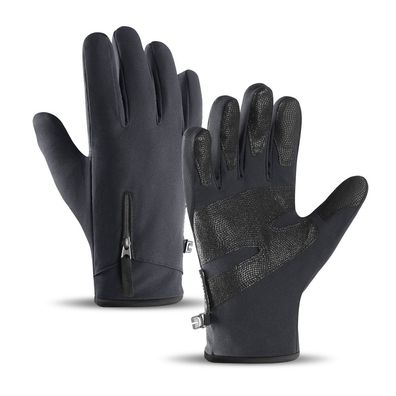 Winter-Sporthandschuhe Hurtel Gr. XL schwarz, Touchscreen-tauglich, wasserdicht