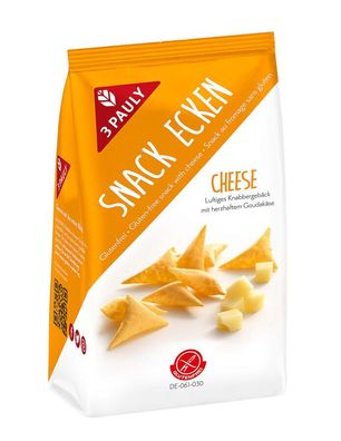 6x 3PAULY Snack Ecken Cheese glutenfrei 50g