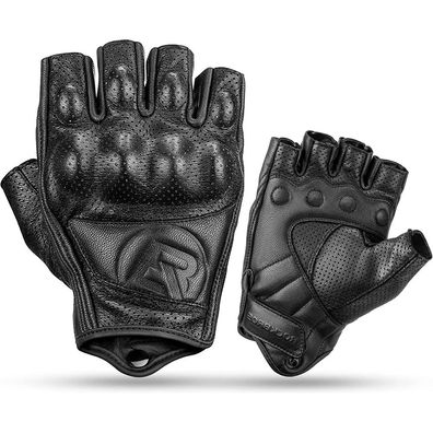 Motorradhandschuhe Rockbros 16220006003 Halbfinger Leder Gr. L schwarz