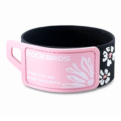 Reflektorband Rockbros 49210010001 rosa dehnbar bis 50 cm Polyester PVC