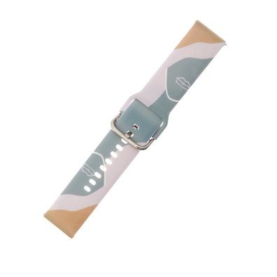 Uhrenarmband Hurtel Strap Moro für Samsung Galaxy Watch 45/46/47 mm Silikon Muster 17