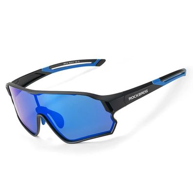 Fahrradbrille Rockbros 14110009001 polarisiert UV400 Kinder 8-14 Jahre schwarz blau