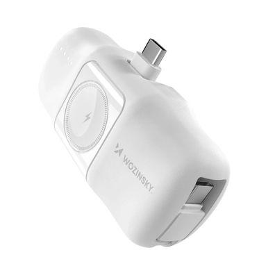 Powerbank Wozinsky WF16-YCS 5000 mAh 15 W mit USB-C Kabel und Apple Watch Ladepad