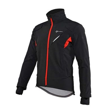 Radjacke Rockbros YPW021 Winter winddicht Thermo Größe XL Schwarz/Rot
