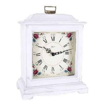 Hermle 22915-V62114 Tischuhr Austen Vintage Weiß Quartzwerk mit Melodie
