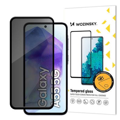 Displayschutzglas Wozinsky Privacy Glass Samsung Galaxy A56 A36 Blickschutz 9H