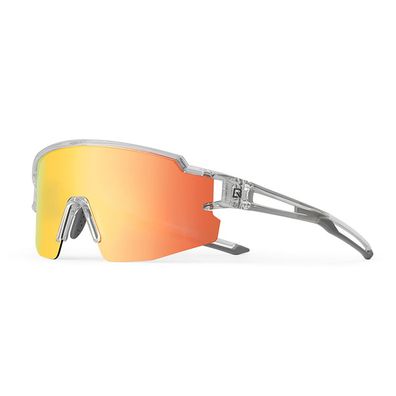 Fahrradbrille Kinder Rockbros polarisiert UV400 TR90 Rahmen Grau