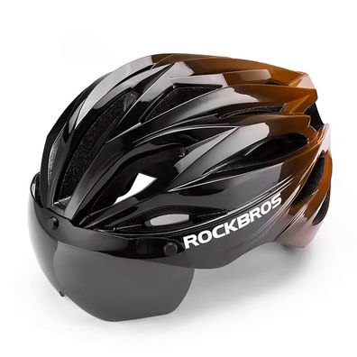 Fahrradhelm Rockbros 10110045006 mit magnetischem Visier 58-62 cm Schwarz/Braun